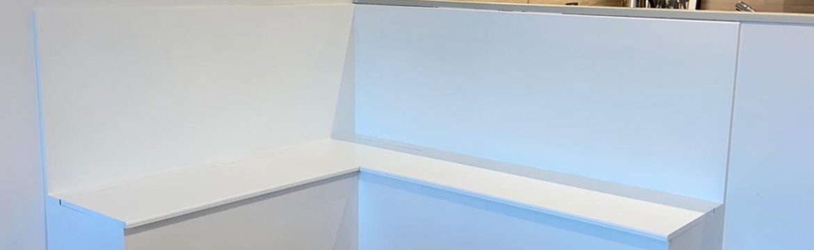 Custom Shaped Corner Bench - Concept Living Carpentry